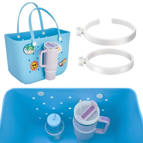 Wioxewi Accessories for Bogg Bag Cup Holder, Bogg Cup Holder for Stanley 40 Oz & All Large Bogg Bags，Leak-Proof Drink Holder with Universal Design(Fits Stanley Cup, Bogg Bag Large, Bog Bag Models)