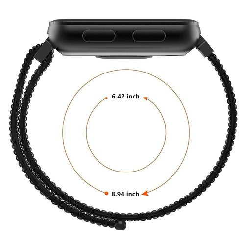 MorePro AIR2 20mm Replacement Band, Classic Wrist Strap, Adjustable & Durable Sport Replacement for AIR2 Fitness Trackers, Nylon Black