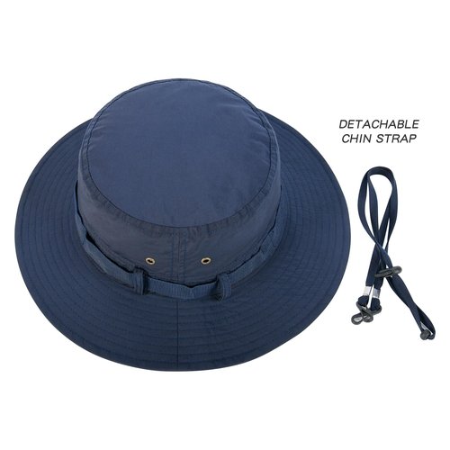 BOTVELA Men Outdoor Boonie Cap Summer Fishing Safari Bucket Sun Hat (Navy, 7 3/8-7 1/2)
