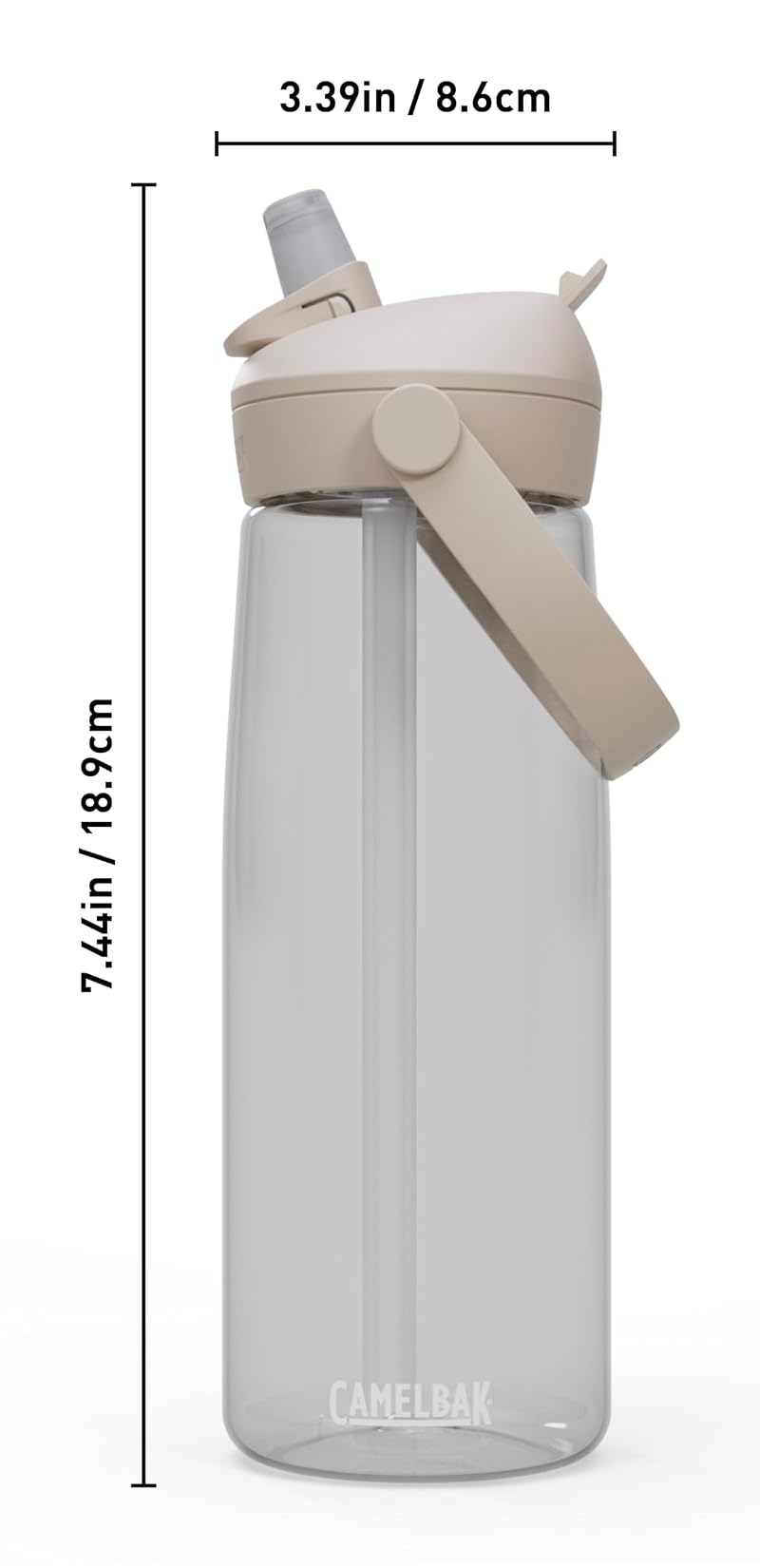 CamelBak Thrive Flip Straw Water Bottle 25oz - Clear (Variation: Clear 25 Ounces)