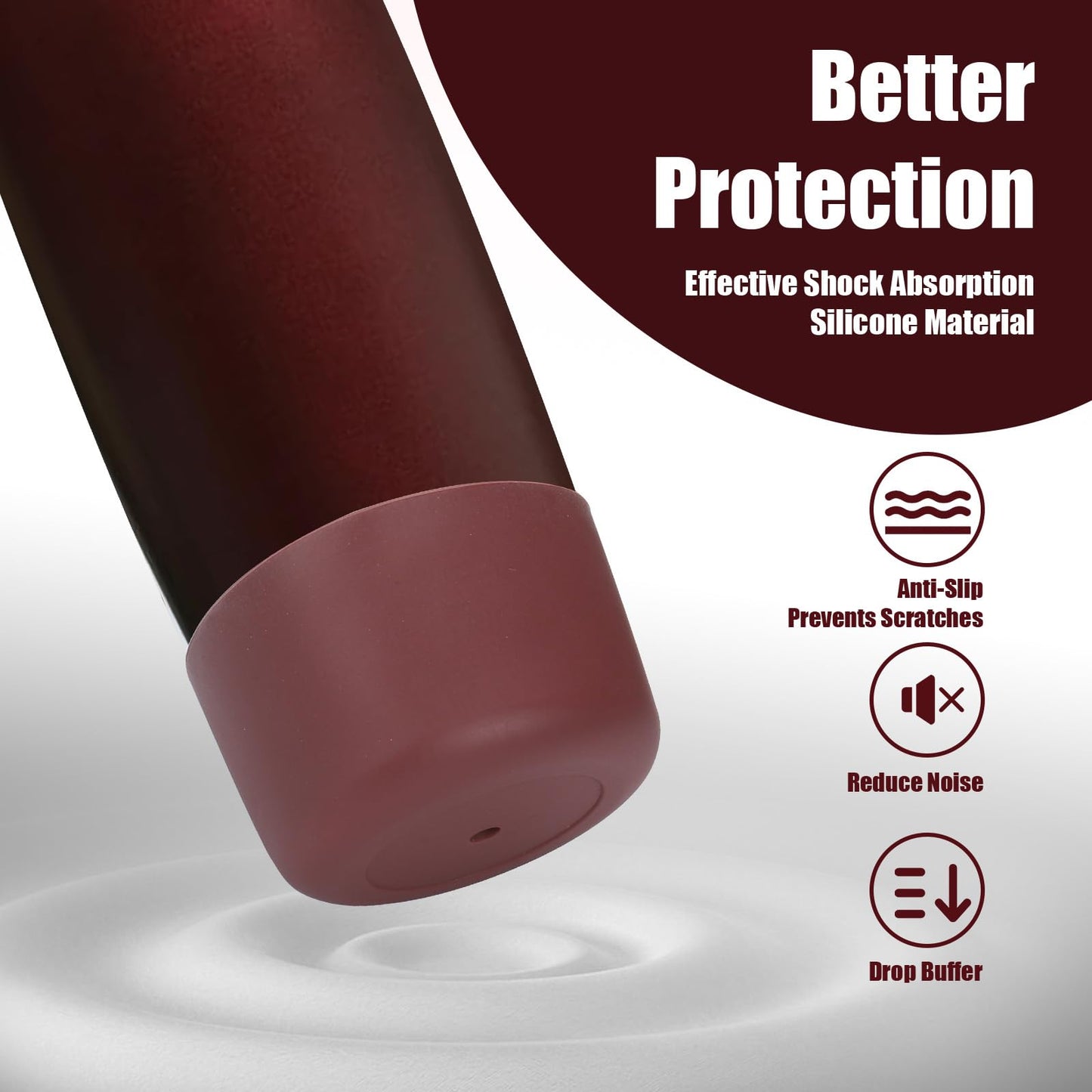 Mity rain 2PCS Protective Boot for Owala SmoothSip Slider with Handle 24 oz
