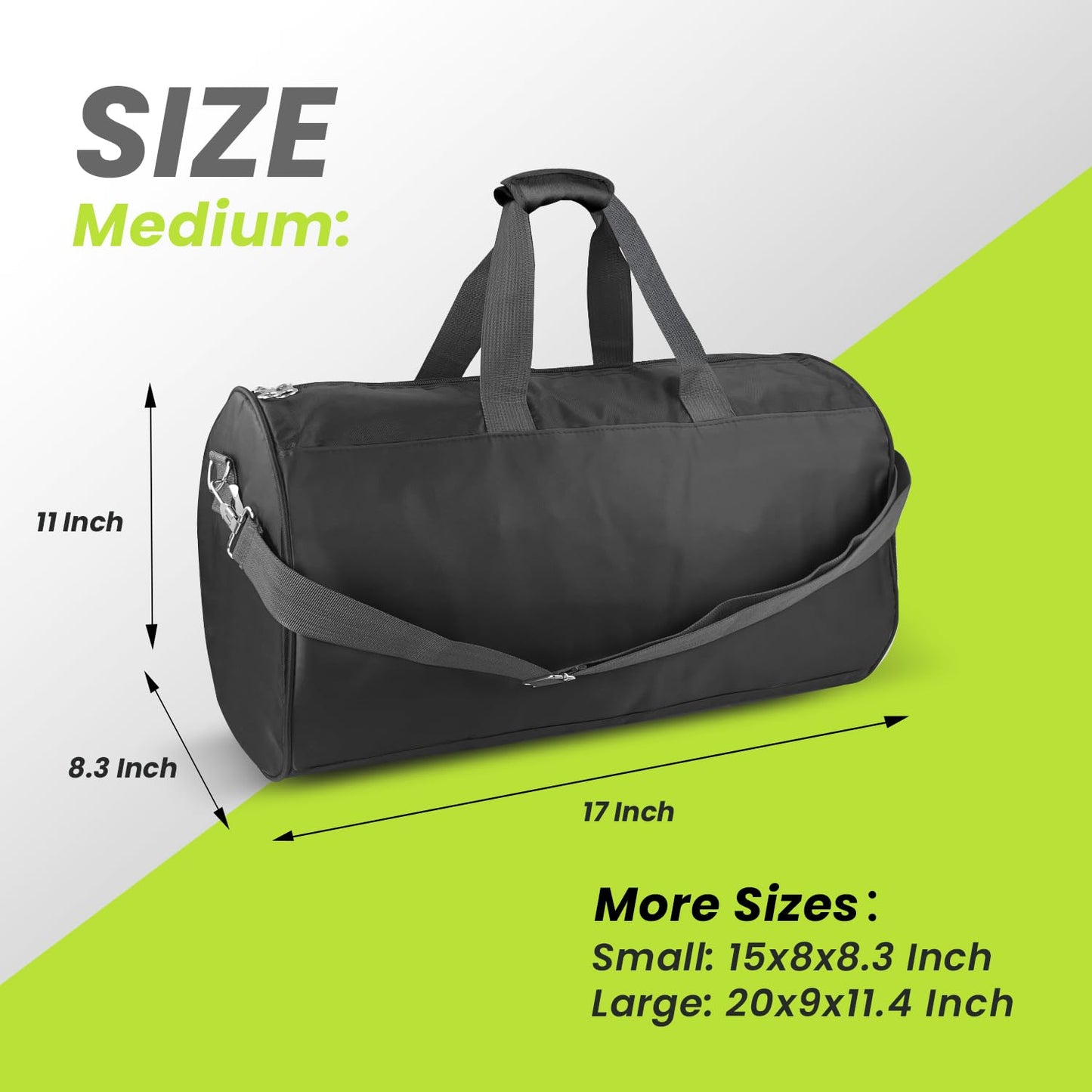 C&F BOGMOST Small Travel Duffel Bag Foldable Waterproof Gym Bag for Gym Beach Swim Bag Men Women Duffle Bag Lightweight Oxford Cloth Sports Bag-Grey
