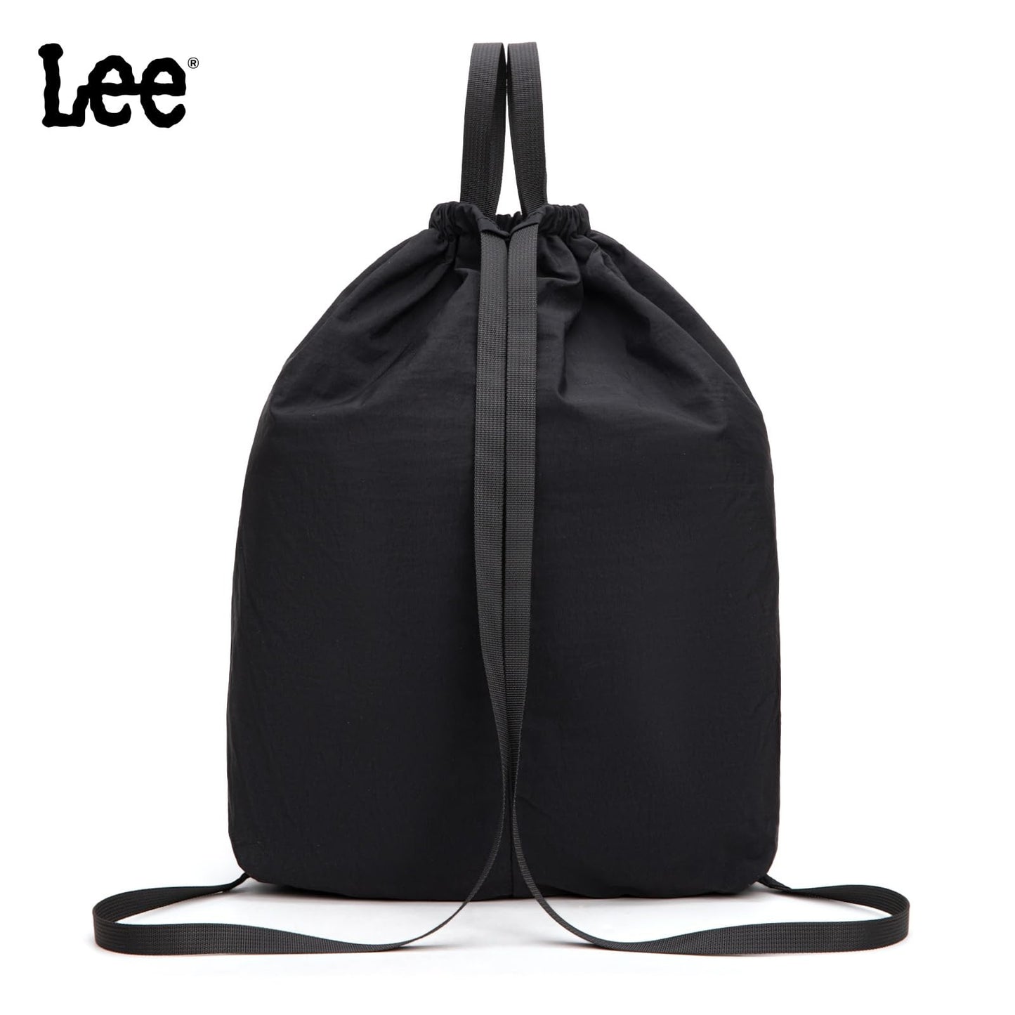 Montana West Lee Drawstring Backpack Bag Lightweight Small Gym Swim Beach Bag Water Resistant Sports Sackpack for Men Women, LEE48-002BK