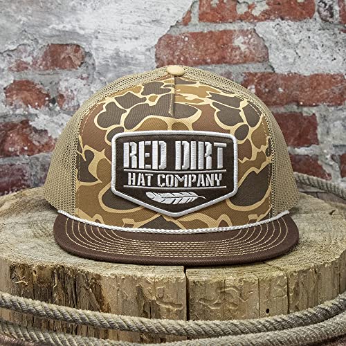 Old Skool Cool Adjustable Snapback Hat - Duck Camo/Tan