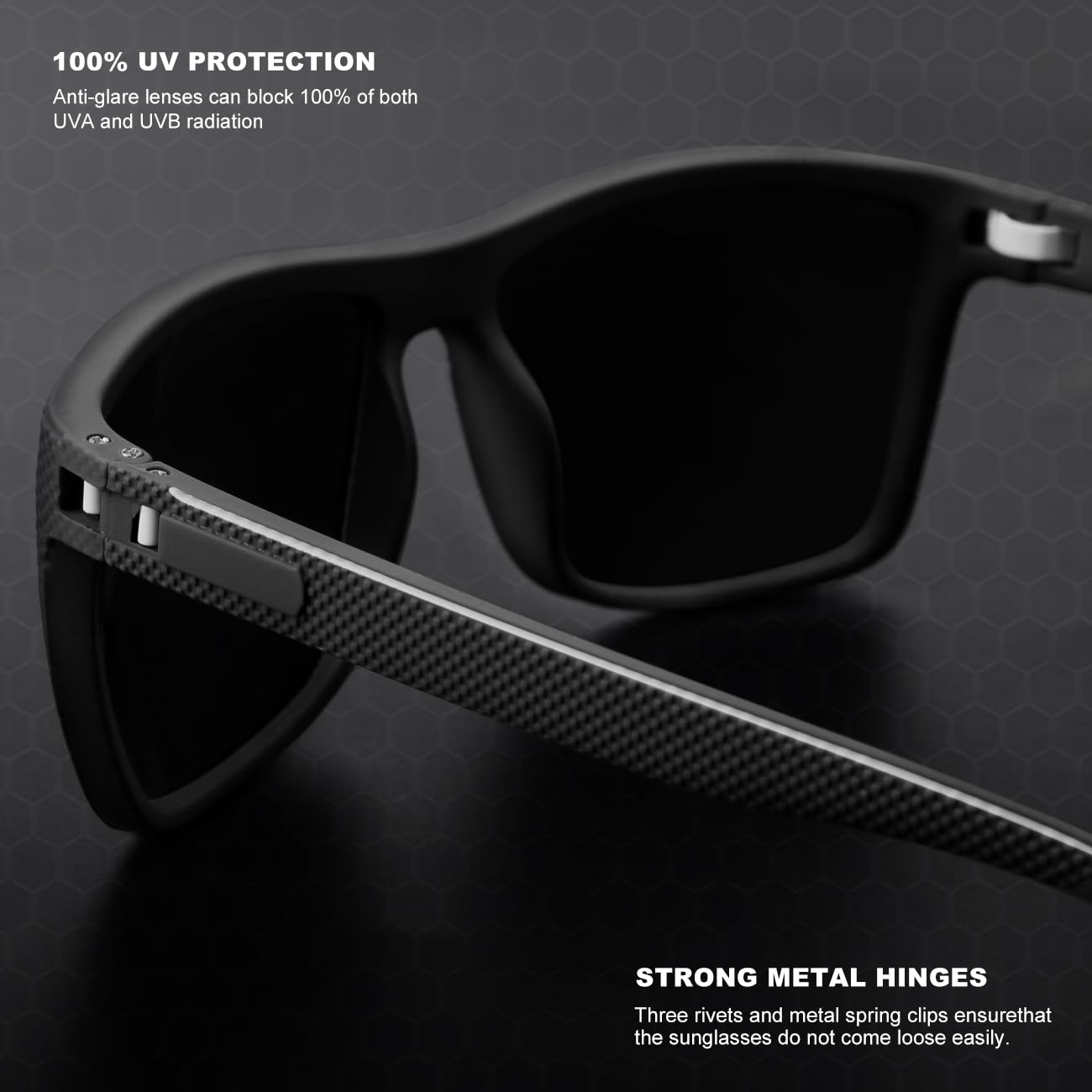 AWGSEE Polarized Sunglasses for Men, UV Protection Lightweight Sun Glasses for Driving Fishing Golf