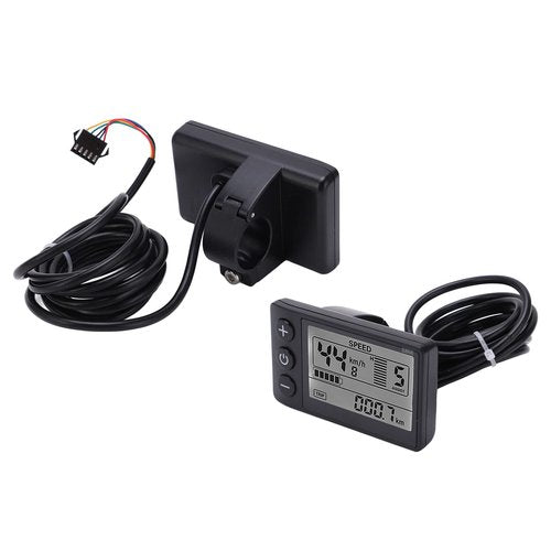Electric LCD Display, S866 Cycle Computer 24V 36V 48V Electric Scooter Control Panel with Plug for Electric LCD Display Display