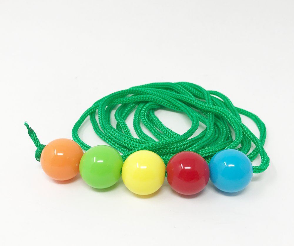 Brock String, Vision Convergence Training Tool, 6 Ft with 5 Beads, Pack of 3