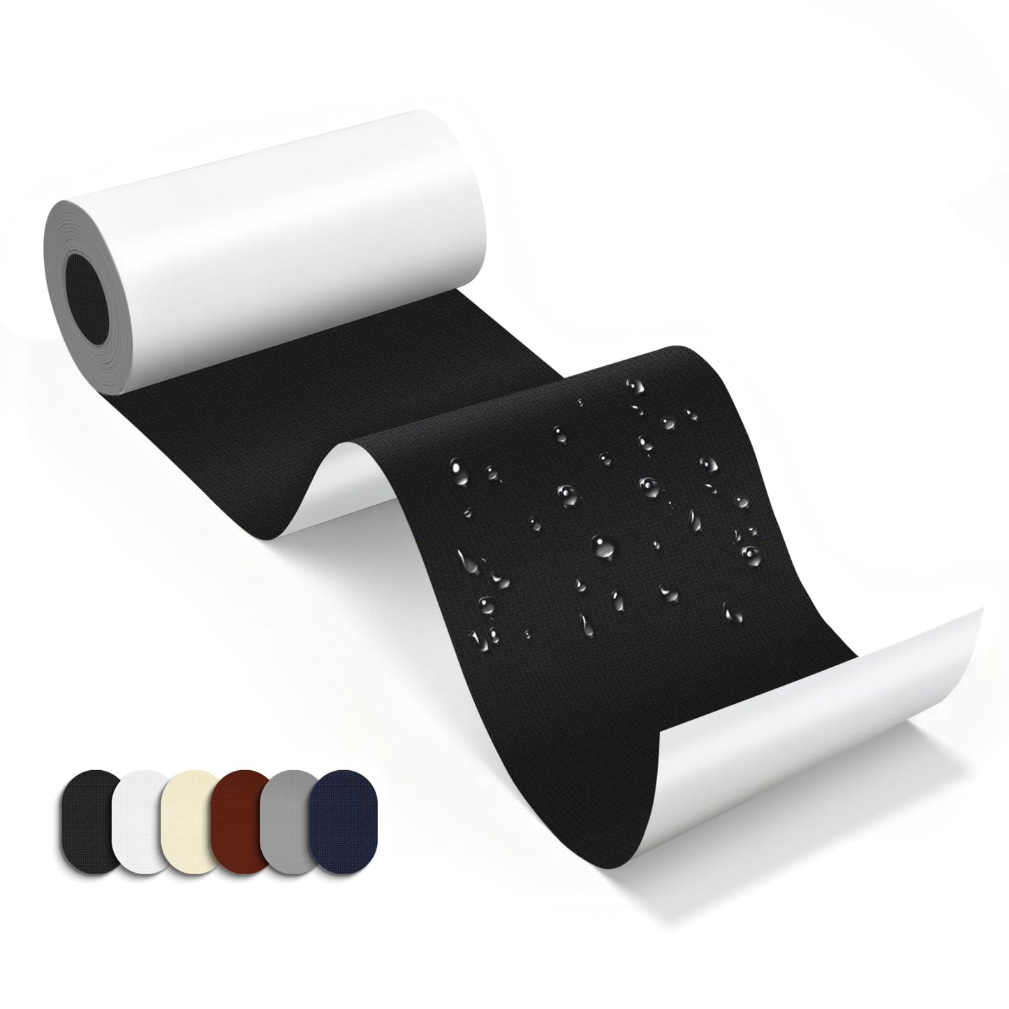 Waterproof Fabric Repair Tape Tent Repair Kit - 78.8 x 3 Inches Outdoor Gear Tenacious Fix Tape Self Adhesive Nylon Patches for Clothes, Tent, Down Jacket, Backpack, Black