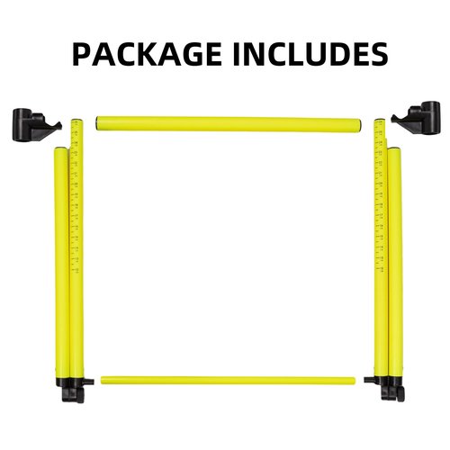Nbguigdstr 3Pcs Hurdles Training Equipment, Adjustable Height Hurdles Track and Field, Agility Speed Jumping Training Equipment for Soccer Basketball Football Dogs, Detachable-Green