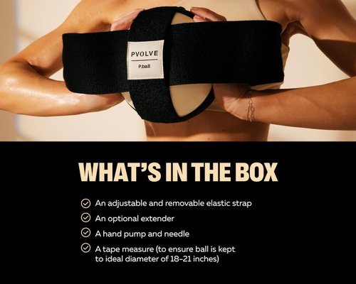 PVOLVE P.Ball- Home Gym Fitness Equipment to Exercise The Glutes and Tone The Thighs