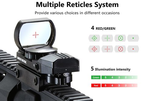 Lancer Tactical Hydra Full Size CO2 Blowback .177 Air Rifle Full/Semi Auto Air Gun with Red Dot