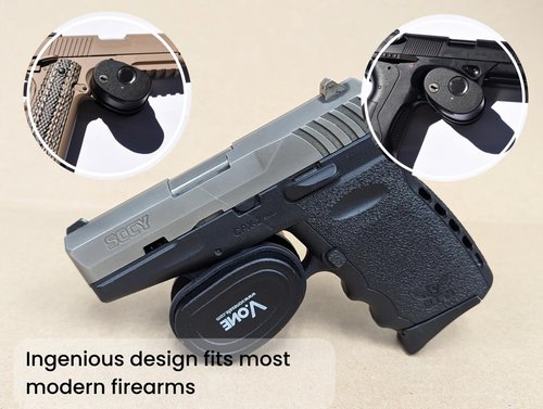 Vone Smart Gun Lock Guard II ??Biometric Fingerprint Trigger Lock with 0.1s Unlock, Auto Pop-Up, USB-C Rechargeable, Anti-Tamper Alarm ??Fits Pistols, Rifles & Shotguns