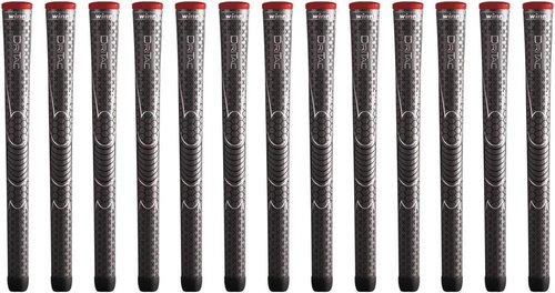 Winn Grips Dri-Tac 13 Piece Midsize (+1/16") Dark Gray Golf Grip Bundle - Comfortable feel Tackiness Non-slip for All-Weather conditions - Shock Absorption for Arthritic and Hand Fatigue Sufferers - Winn Dry polymer material - Advanced vertical seam