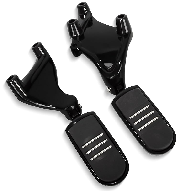 Passenger Foot Pegs for Sportster XL 2014-2022 Black Streamliner Style – WOWTK