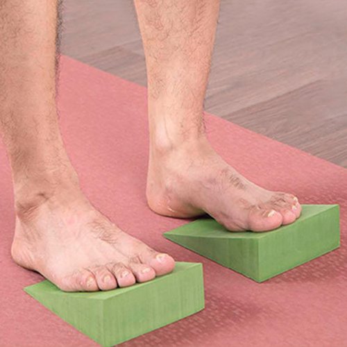 Slant Board for Calf Stretching - Squat Wedge Block for Heel Elevated Squat | Professional Foam Incline Squat Wedge | Stretch Footrest Cushion | Yoga Foam Wedge for Exercise, Squat, Ankle Mobility