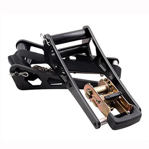 Handheld Bow Press, Archery Compound Bow Press, Aluminum Alloy Bow Press for Compound Bow and Crossbow, Universal Ratchet Type Fine Tuning Tool, 51.2” Strap