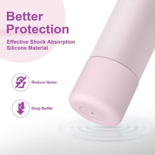 Alwenid 2PCS Silicone Water Bottle Boot for Owala 32 Oz, Anti-Slip Protective Sleeve Bottom Bumper Protector for FreeSip, Twist, and Flip Stainless Steel Water Bottles (Pink)