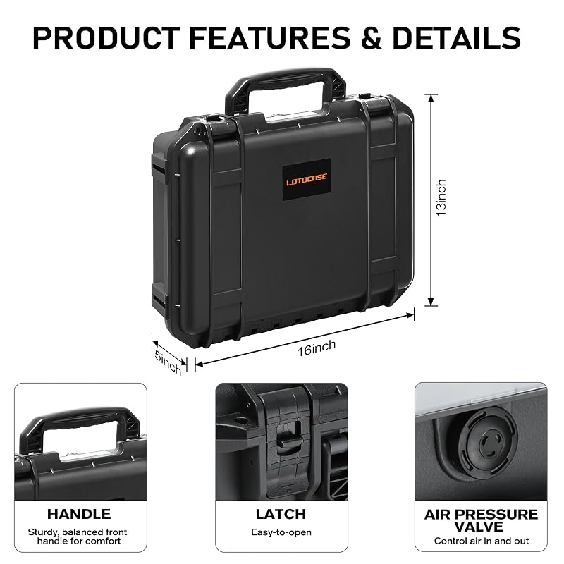 Case for NOCO Boost X GBX155 & GB150 – Waterproof Hard Case with Custom Foam (Variation of THIS listing)