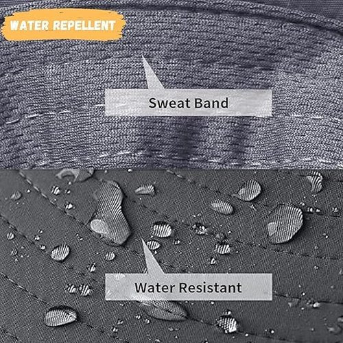 Hat with Fans Solar Power, Wide-Brim Sun Hat with 2 Solar Fan for Men Women, UPF 50+ Bucket Fishing Hat with Fan Built in (US, Alpha, One Size, Large, Petite Plus Size, Black)