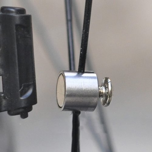 Universal Bike Metal Stopwatch Magnet Wear-Resistant Lightweight Powerful Absorption Bike Odometer Magnet Bicycle Computer Magnetic Sensor for Bike Odometer Speedometer Bike Supplies Silver