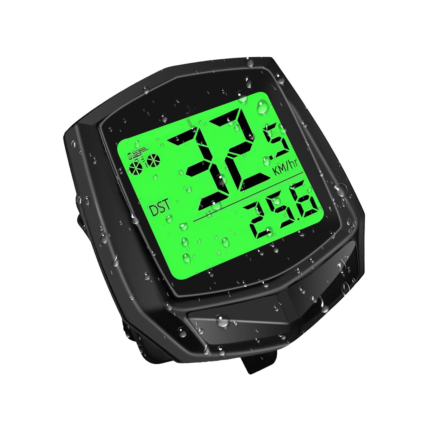 2025 New Bike Computer and Bike Odometer Wireless MPH KM/H Bicycle Speedometer with Automatic Wake-Up Cycling Speed Tracker Display & Single Mileage & Multi-Functions & Calories Statistics Accessories