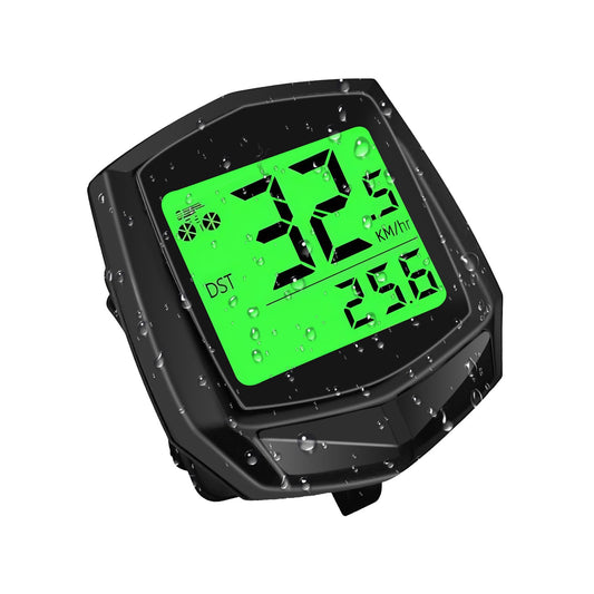 2025 New Bike Computer and Bike Odometer Wireless MPH KM/H Bicycle Speedometer with Automatic Wake-Up Cycling Speed Tracker Display & Single Mileage & Multi-Functions & Calories Statistics Accessories
