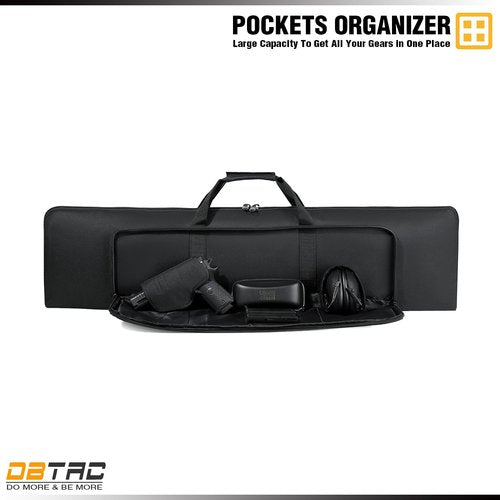 DBTAC Urban Minimalist Basic Low Profile Single Long Rifle Bag Pistol Gun Case for Airsoft Range Shooting Outdoor Hunting | 37", Black