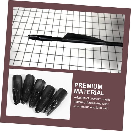 TOBBOMEY 50pcs Arrow Tails Plastic Arrow Covers for Accessories for Hunting and Training Comfortable Pulling