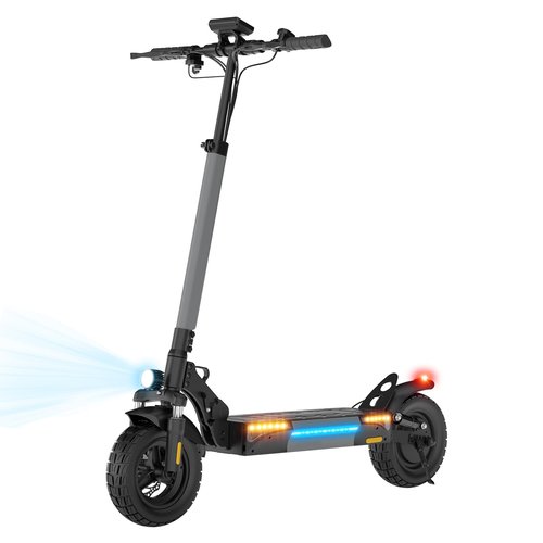 Electric Scooter for Adults, 1000W Powerful Motor, 28 MPH Top Speed & 28 Mile Range, 10" Off-Road Pneumatic Tires, Dual Suspension & Dual Disc Brakes, Foldable Adjustable Handlebar Commuting E Scooter