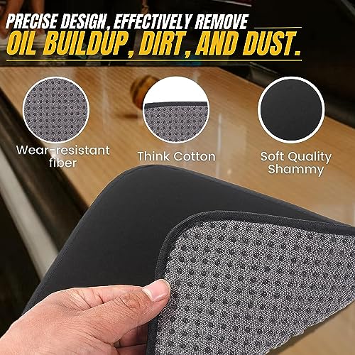 TonGass (3-Pack Microfiber Bowling Ball Towel 10 Inches x 8 Inches Premium Quality Bowling Ball Shammy Pad with Easy-Grip Dots