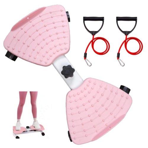 Waist Twister Machine with Resistance Bands, 300 LB Twist Board for Exercise, Adjustable Waist Twister Board Waist Sculptor Twist Exercise Board, Ab Twisting Machine