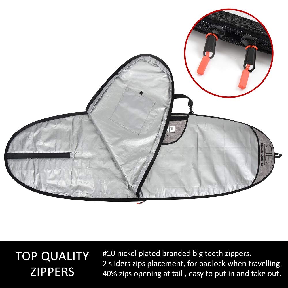 OCEANBROAD Surfboard Longboard Bag 5'0, 5'6, 6'0, 6'6, 7'0, 7'6, 8'0, 8'6, 9'0, 9'6, 10'0