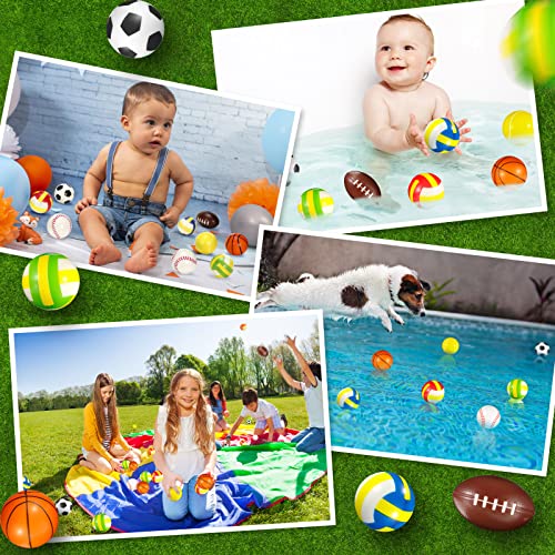 Mini Foam Sports Balls Set - Stress Relief Toys, 97 Pieces, Orange - Variation of 97 / Orange