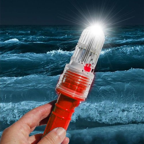 Coast Guard Approved Boat Flares ??Waterproof Emergency Signal Kit for Fishing, Boating & Life Rafts ??Upgraded 2025 Electronic Flares for Safe Marine Navigation