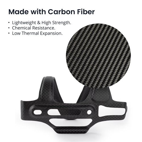 Aventon Bike Water Bottle Holder | Lightweight Carbon Fiber | Compatible with Aventon Electric Bikes and Standard Cycling Water Bottle Cage | Left and Right Hand Orientation Bike Bottle Holder