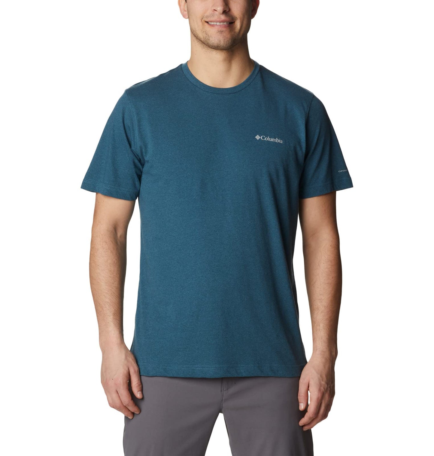 Columbia Men's Thistletown Hills Short Sleeve, Night Wave Heather, Large
