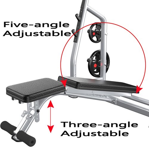 Weight Bench Press Station - Olympic Powerlifting Equipment - 700lbs Capacity 2.0mm Heavy-Duty Steel Frame Incline/Flat Bench Press Rack