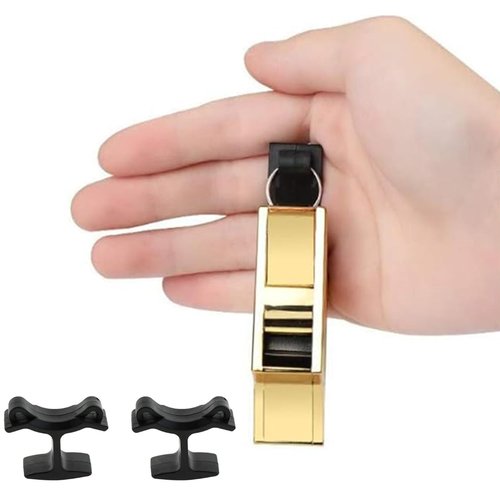 Suwzuqn 4Pack Whistle Finger Grip Referee Whistles Fingers Holder Accessory Reusable Referee Whistle for Training and Outdoor Camping