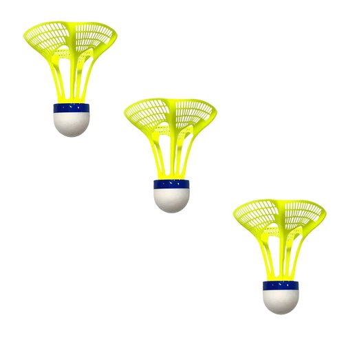 3Pcs Portable Sturdy Badminton Birdies Shuttlecocks for Outdoor Indoor Training Durable Badminton (3PC)