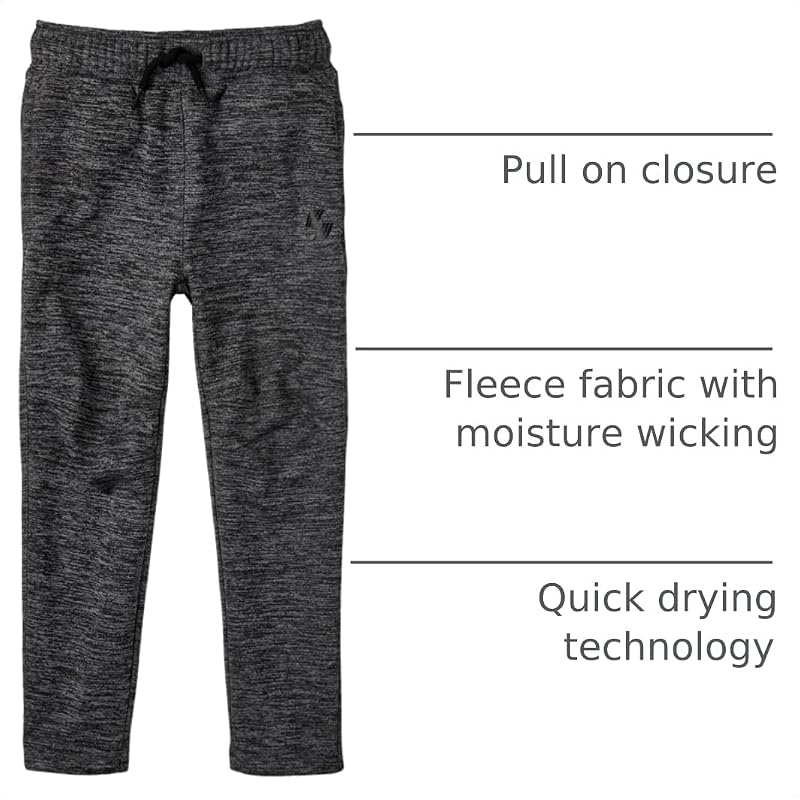 The Children's Place Boys Athletic Performance Pants - Fin Gray, Medium