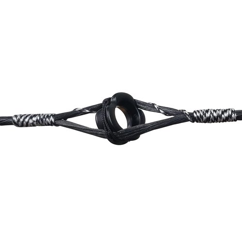 Southland Archery Supply SAS Aluminum Peep Sight for Archery Compound Bow - 2/Pack (Black, 1/4 in)