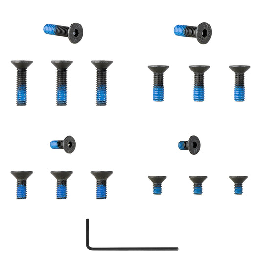 16Pcs Red Dot Screw Kit for Mounting RMSc/Holosun SCS/EPS Carry/407k/507k on Various Models of Optics Ready S&S P365 P365XL/P365 XMACRO (with mounting Tool)