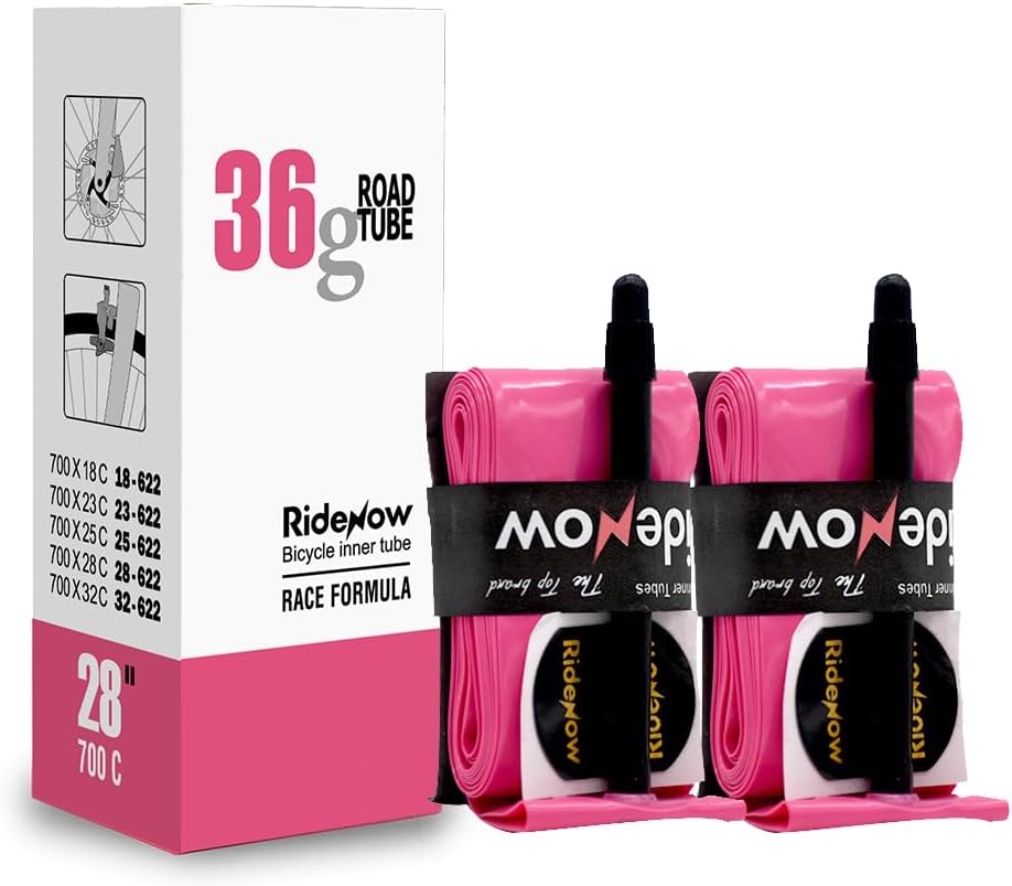 2/4 Pack Ridenow TPU Inner Tubes 700 x 18-32c Bike Tubes with 45/65/85mm Presta Valve