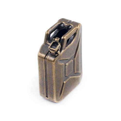 FLAMEDUKE Knife Lanyard Beads - Hand-Cast Pure Copper Paracord Beads for Knives 0.24" Hole Fits 550 Cord & Tactical Gear Knife Bead for EDC, Survival & Men’s Gifts (FD-100DZ)