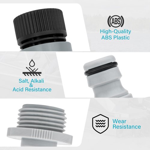 XCWT Quick Connect Flush Adapter Kit for Seadoo - Water Hose Flush Adapter for Sea Doo 1997-2011 Jetski PWC (Except 1999 & 2000 GTS) & Kawasaki 4-Stroke 1996-2011 Jet Ski Boat with Rear Flush System