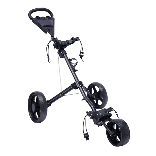 WDZCZDoo Collapsible Golf Push Cart Folding Golf Cart with 3 Wheels and Foot Brake Adjustable Lightweight Compact Golf Walking Cart Portable Quick Fold Golf Caddy Push Cart (Black)