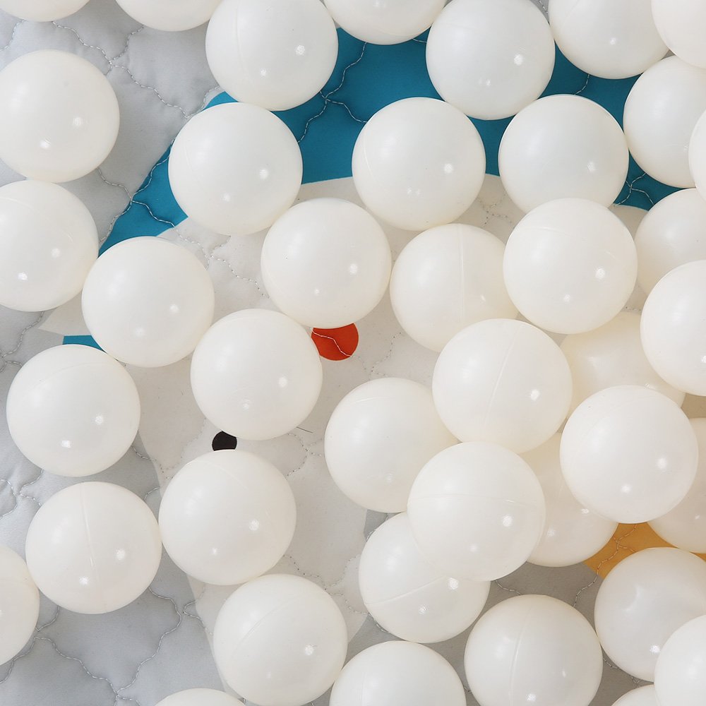PlayMaty Colorful 100pcs Ball Pit Balls 2.2-inch Plastic Ocean Ball Crush Proof Stress Balls for Kids Pool Ball Playhouse Pit Accessories