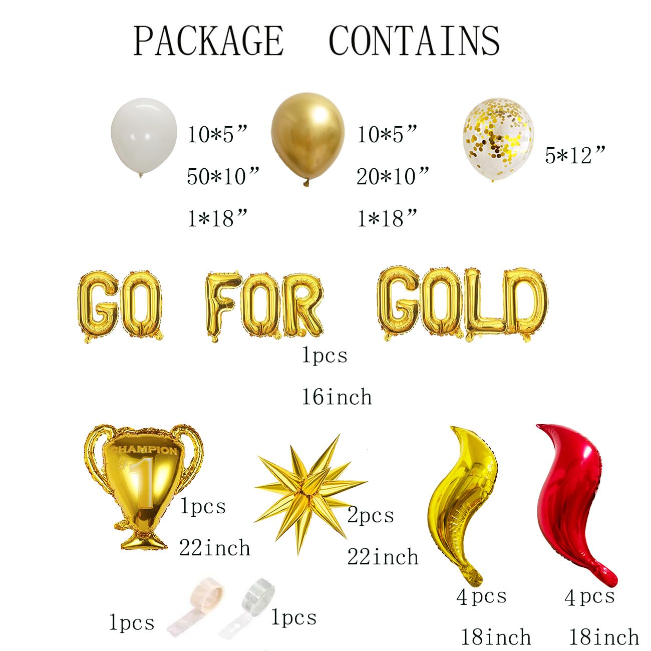 2026 Soccer Party Decorations Kit,World Soccer Party,Champion Foil Balloons,Go For Gold Balloon Party Decor,2026 Soccer Football Party Supplies,2026 Sports Birthday Game Football Party Decorations