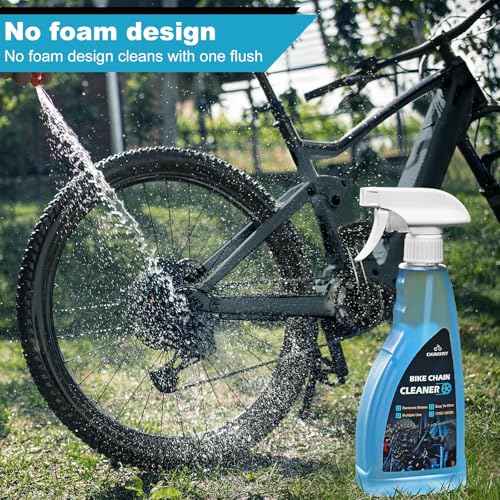 Bike Chain Degreaser, 17 fl oz Bike Degreaser Spray Non-foaming Design, Bike Degreaser Suitable for MTB/Gravel/Road/Mountain Bikes