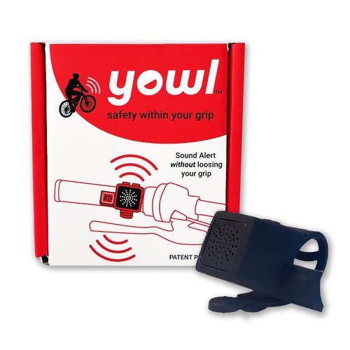 Electric Bike Horn with Quick Trigger Grip Up to 120 db Safety Alert and Rechargeable, Safety Within Grip by Yowl (Black Color for Left Handle)